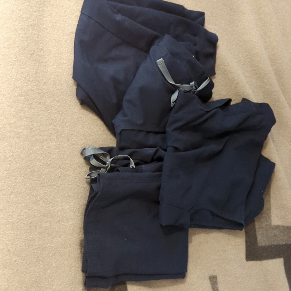 Navy blue figs scrubs